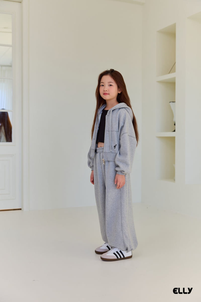 Ellymolly - Korean Children Fashion - #discoveringself - Ove Crop Hoody Zip Up - 3