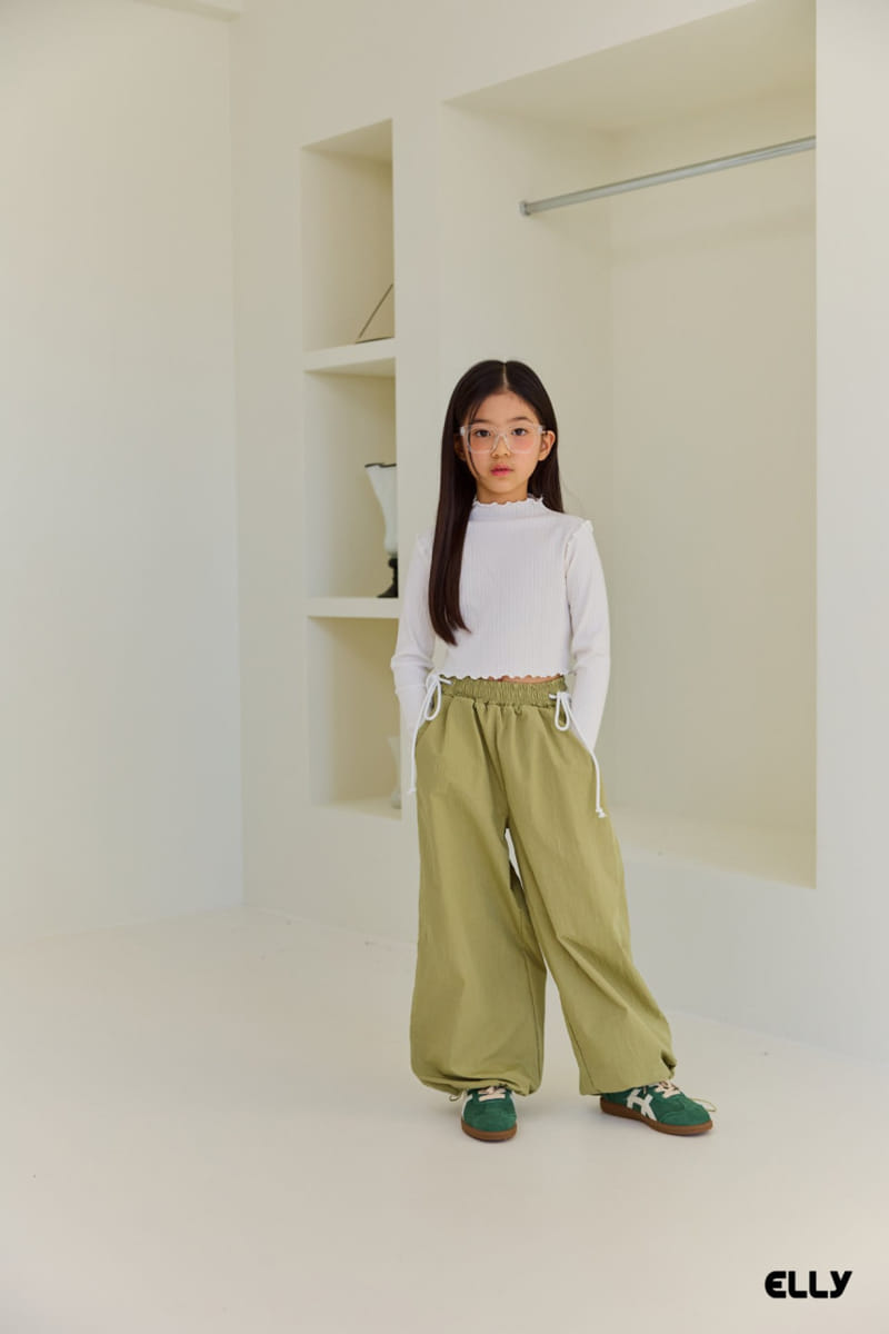 Ellymolly - Korean Children Fashion - #kidsstore - Side Ribbon String Pants - 2