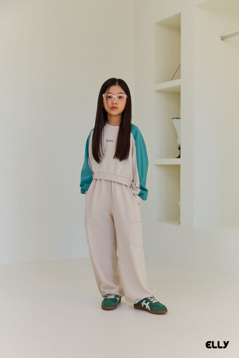 Ellymolly - Korean Children Fashion - #kidsstore - Amoret Color Sweatshirt - 5