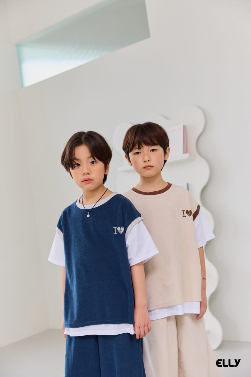 Ellymolly - Korean Children Fashion - #kidsstore - I Love Combi Tee - 10