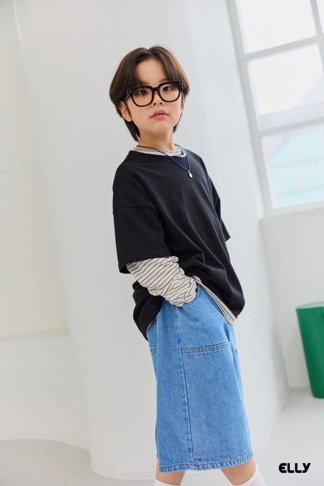 Ellymolly - Korean Children Fashion - #kidsshorts - Rokin Box Tee - 4