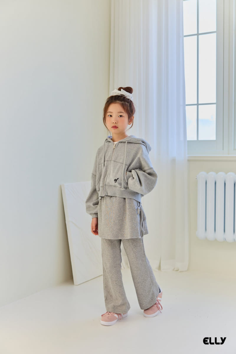 Ellymolly - Korean Children Fashion - #kidzfashiontrend - Ove Crop Hoody Zip Up - 7