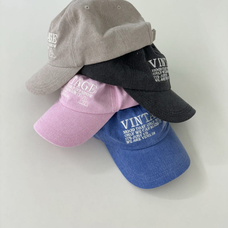 Ellymolly - Korean Children Fashion - #kidzfashiontrend - Pig Vintage Ball Cap