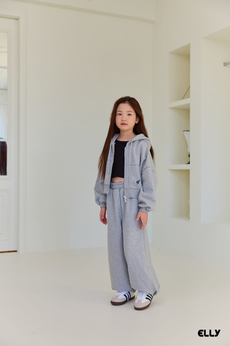 Ellymolly - Korean Children Fashion - #littlefashionista - Ove Crop Hoody Zip Up - 9