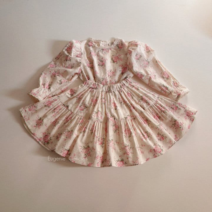 Eugenie Candies - Korean Children Fashion - #designkidswear - May Rose Top Bottom Set - 3