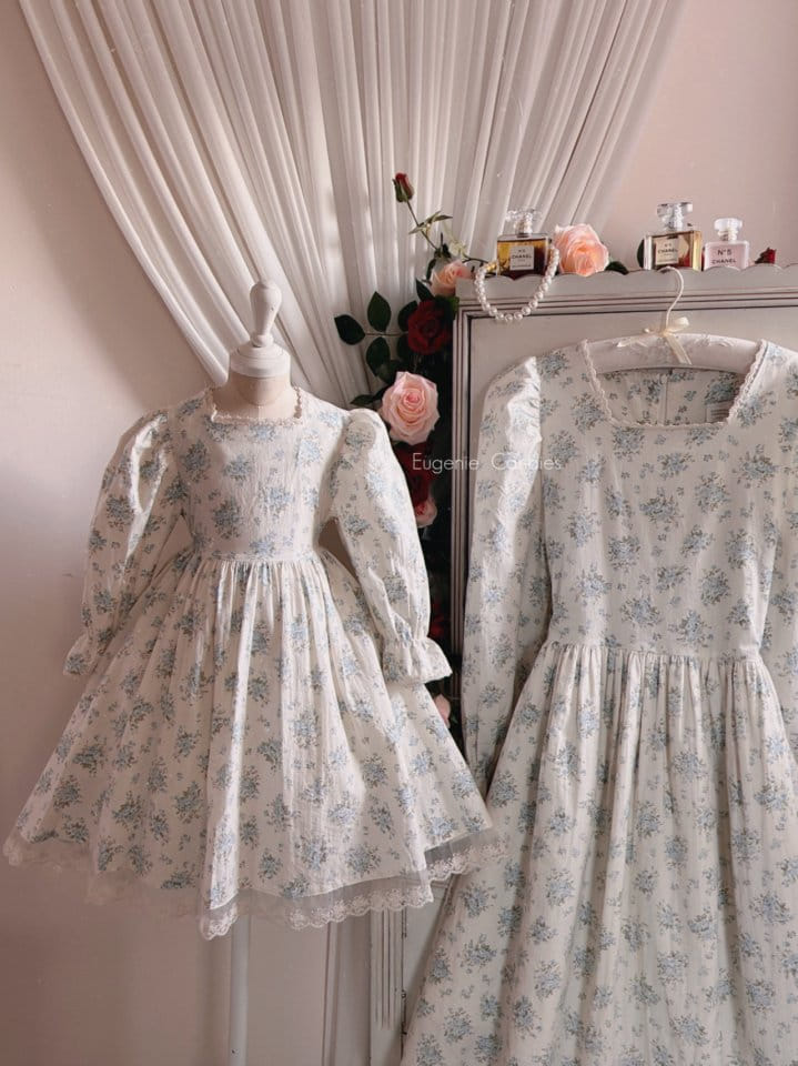 Eugenie Candies - Korean Children Fashion - #designkidswear - Blue Dress - 2