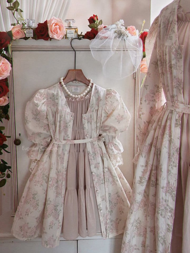 Eugenie Candies - Korean Children Fashion - #kidsshorts - Blooming Dress + Robe - 5