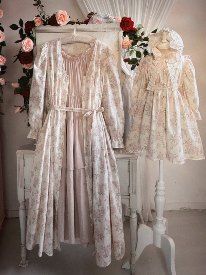 Eugenie Candies - Korean Children Fashion - #kidsstore - Blooming Dress + Robe - 6