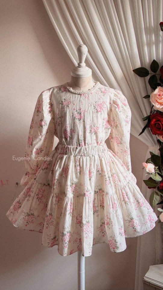 Eugenie Candies - Korean Children Fashion - #kidsstore - May Rose Top Bottom Set - 7