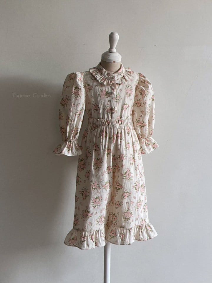 Eugenie Candies - Korean Children Fashion - #kidzfashiontrend - Peach Rose Top Bottom Set - 11