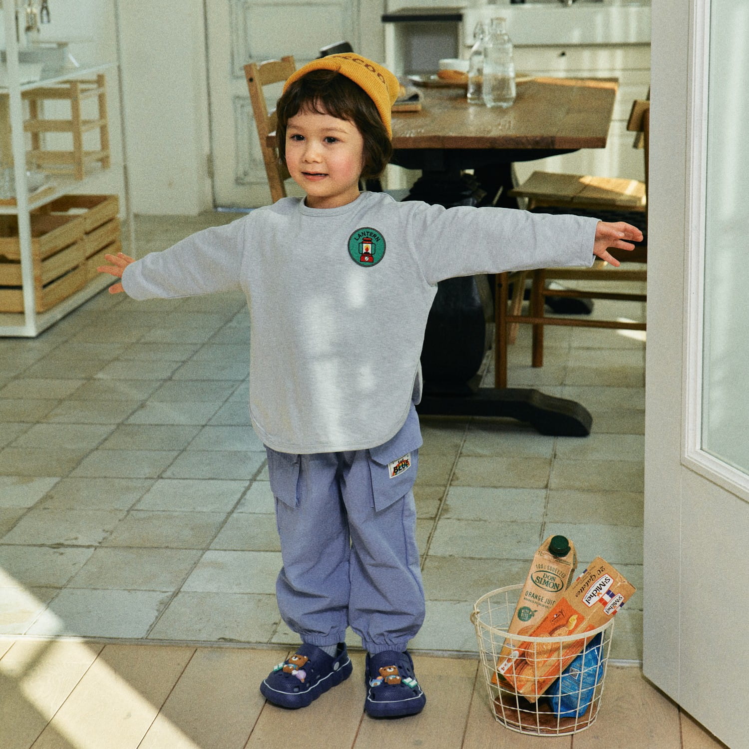 Firstblue - Korean Children Fashion - #minifashionista - Half Half Cargo Pants - 7