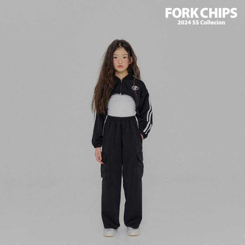 Fork Chips - Korean Children Fashion - #minifashionista - Lacing Bolero - 4