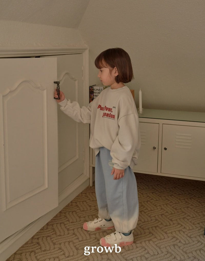 Grow B - Korean Children Fashion - #discoveringself - Over Sweatshirt - 5