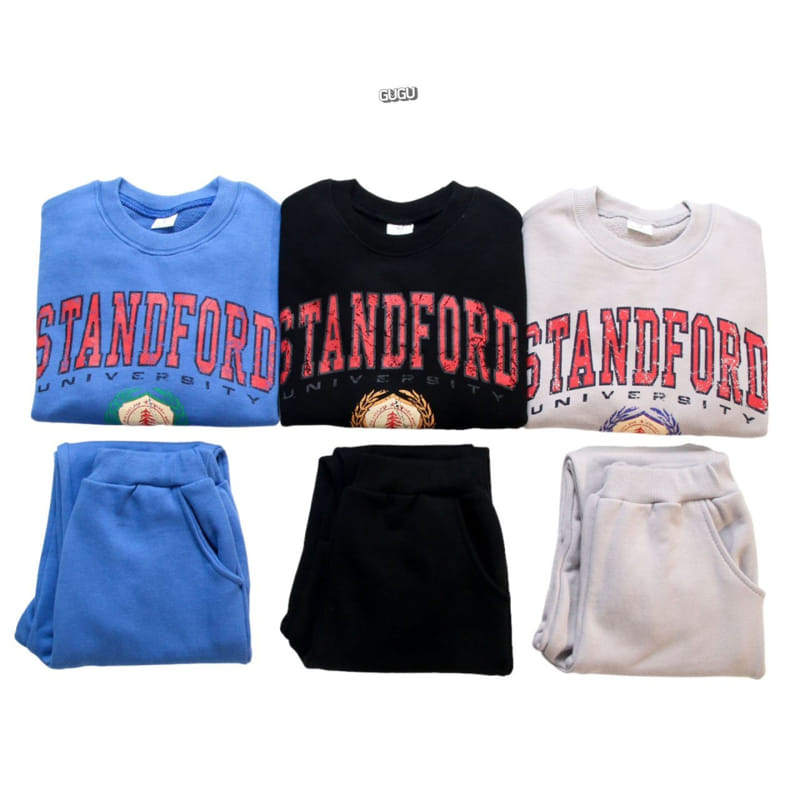 Gugu Kids - Korean Children Fashion - #Kfashion4kids - Standford Top Bottom Set