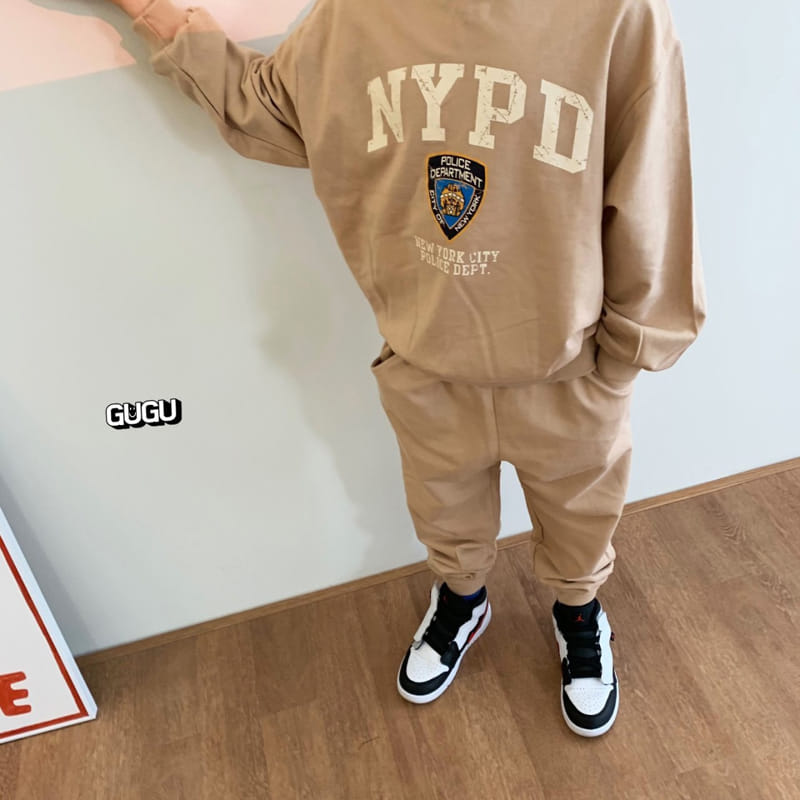 Gugu Kids - Korean Children Fashion - #childofig - NYPD Top Bottom Set With Mom - 6