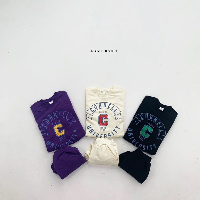 Gugu Kids - Korean Children Fashion - #designkidswear - Cornell Top Bottom Set With Mom - 10