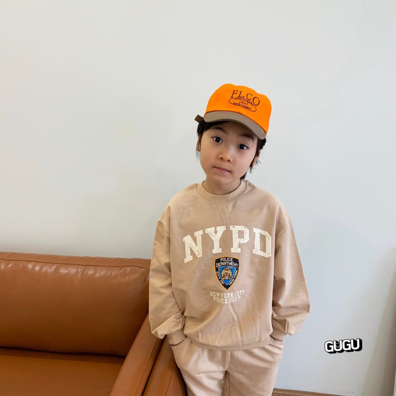 Gugu Kids - Korean Children Fashion - #littlefashionista - NYPD Top Bottom Set With Mom - 2