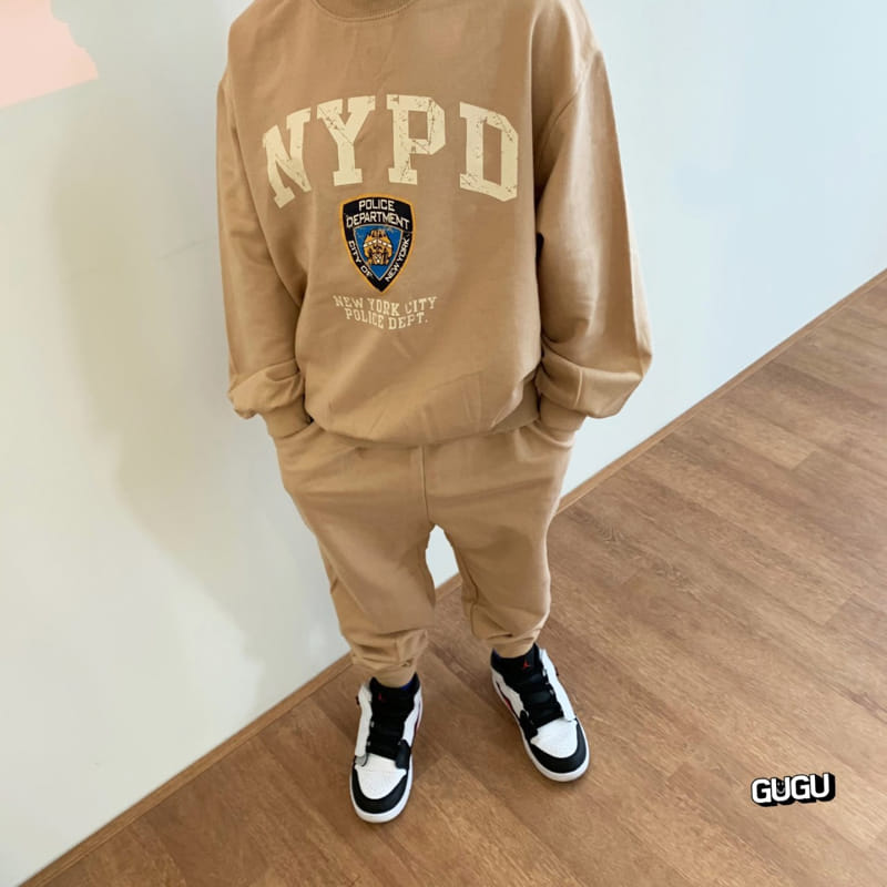 Gugu Kids - Korean Children Fashion - #magicofchildhood - NYPD Top Bottom Set With Mom - 4