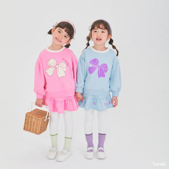 Hanab - Korean Children Fashion - #fashionkids - Romantic Ribbon Top Bottom Set - 4