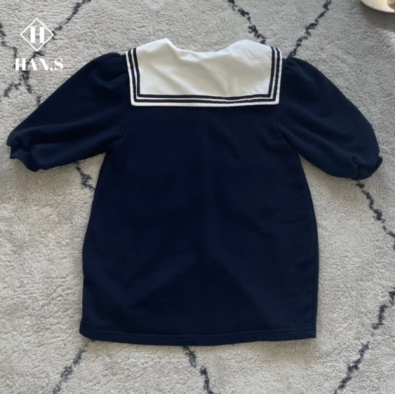 Han's - Korean Children Fashion - #kidzfashiontrend - Sailor Collar One-Piece