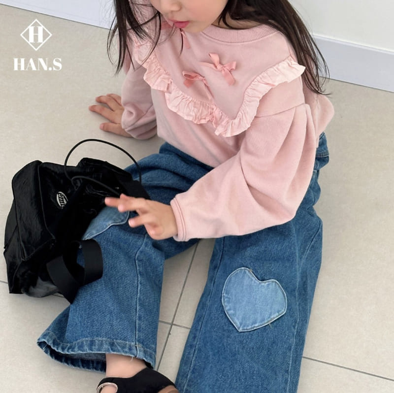 Han's - Korean Children Fashion - #magicofchildhood - Heart Pocket Denim - 4