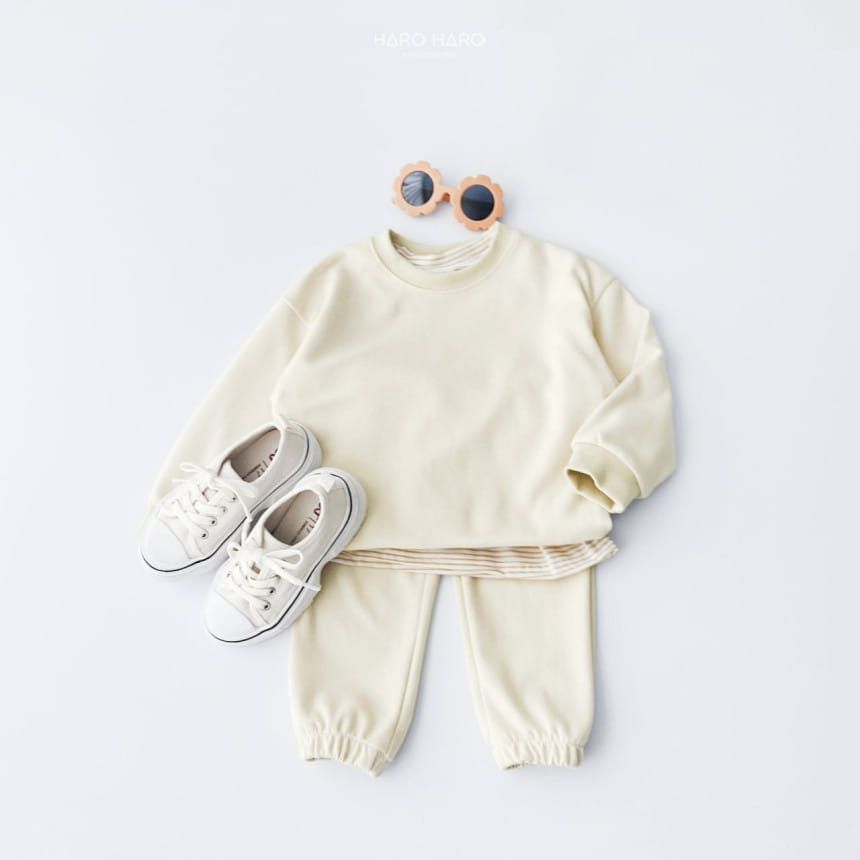 Haro Haro - Korean Children Fashion - #discoveringself - Cotton Candy Top Bottom Set - 10