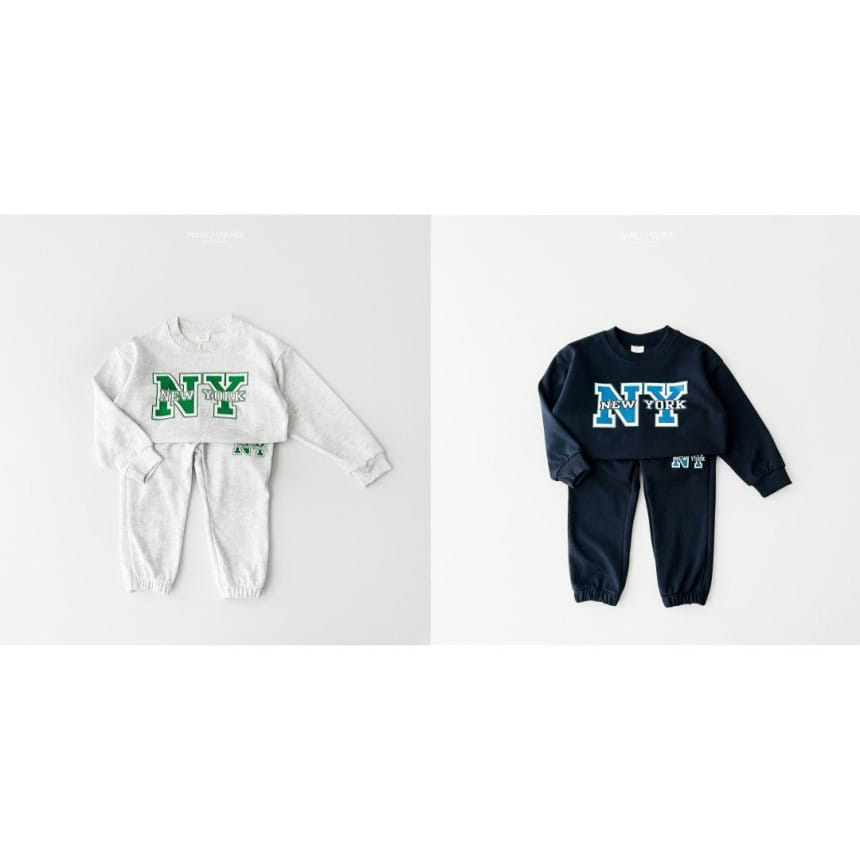 Haro Haro - Korean Children Fashion - #littlefashionista - Newyork Top Bottom Set - 6