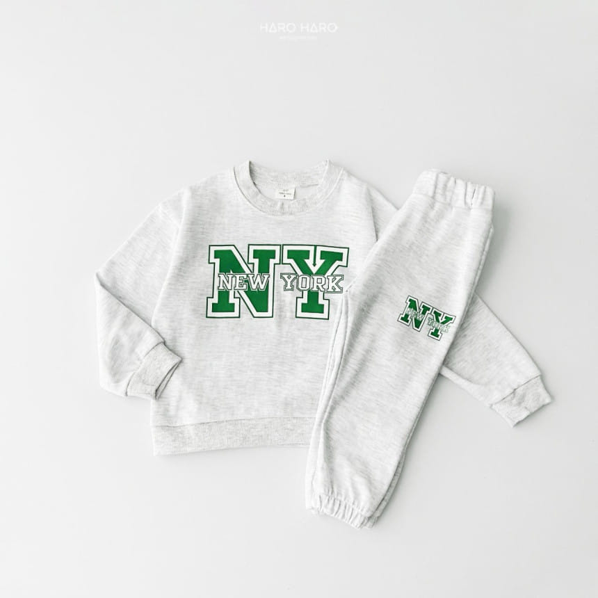 Haro Haro - Korean Children Fashion - #magicofchildhood - Newyork Top Bottom Set - 7