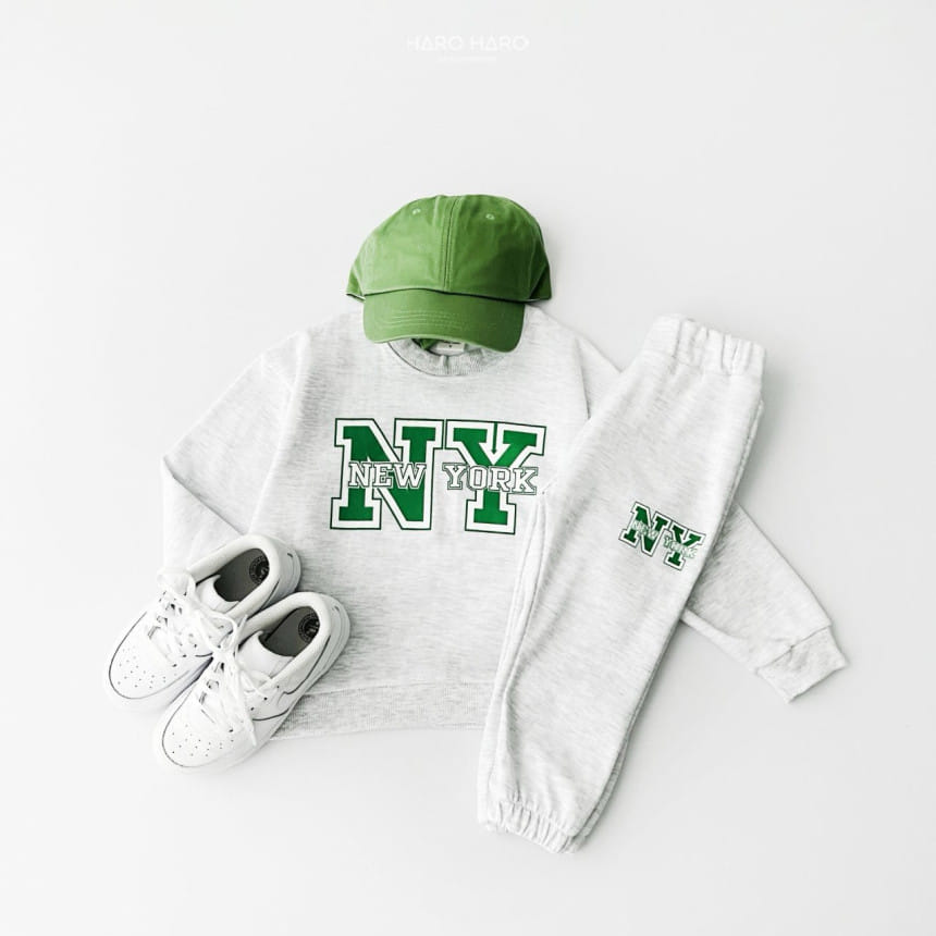 Haro Haro - Korean Children Fashion - #minifashionista - Newyork Top Bottom Set - 8