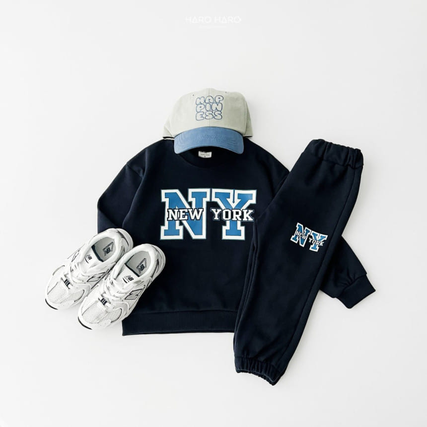 Haro Haro - Korean Children Fashion - #todddlerfashion - Newyork Top Bottom Set - 10
