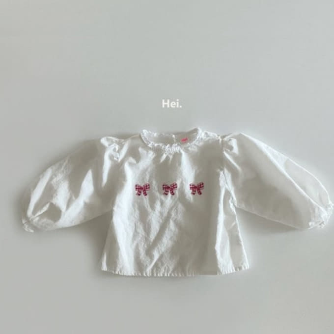 Hei - Korean Children Fashion - #Kfashion4kids - Ribbon Blouse