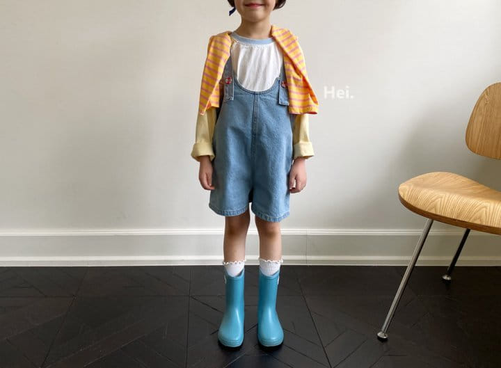 Hei - Korean Children Fashion - #kidsshorts - Hey Dungarees - 5