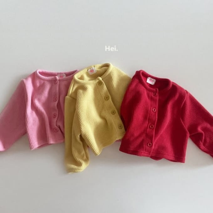 Hei - Korean Children Fashion - #stylishchildhood - Rib Cardigan