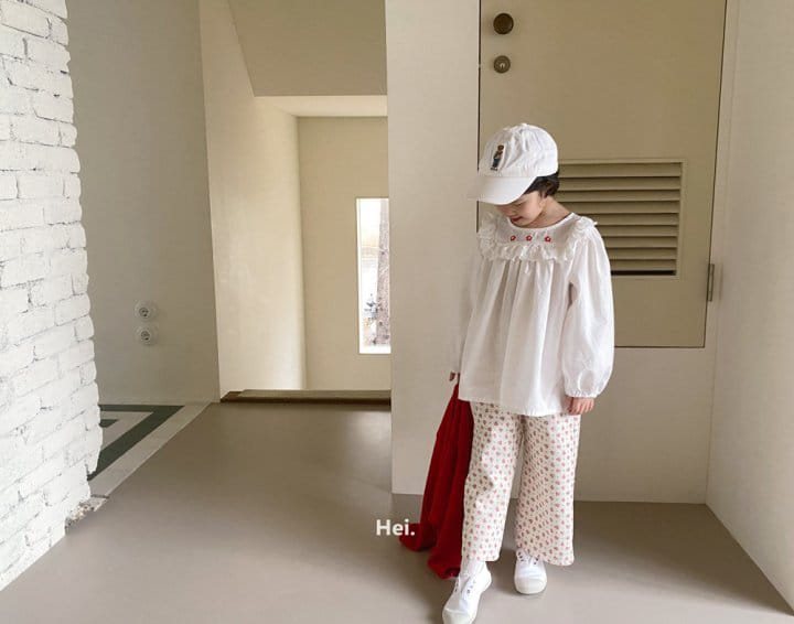 Hei - Korean Children Fashion - #prettylittlegirls - Flower Embroidery Blouse - 4