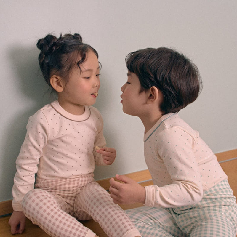 Here I Am - Korean Children Fashion - #discoveringself - Dot Check Easywear - 7