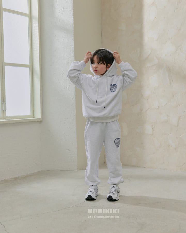 Hikiki - Korean Children Fashion - #fashionkids - Heart Hoody Tee - 2