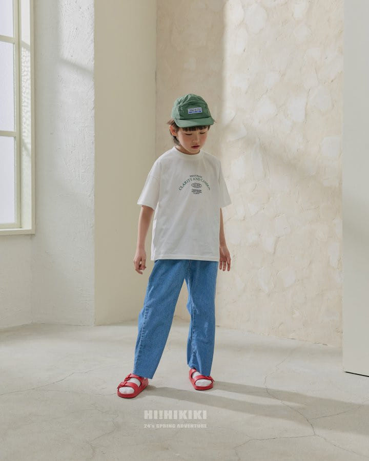 Hikiki - Korean Children Fashion - #prettylittlegirls - Cutting Denim Pants - 4