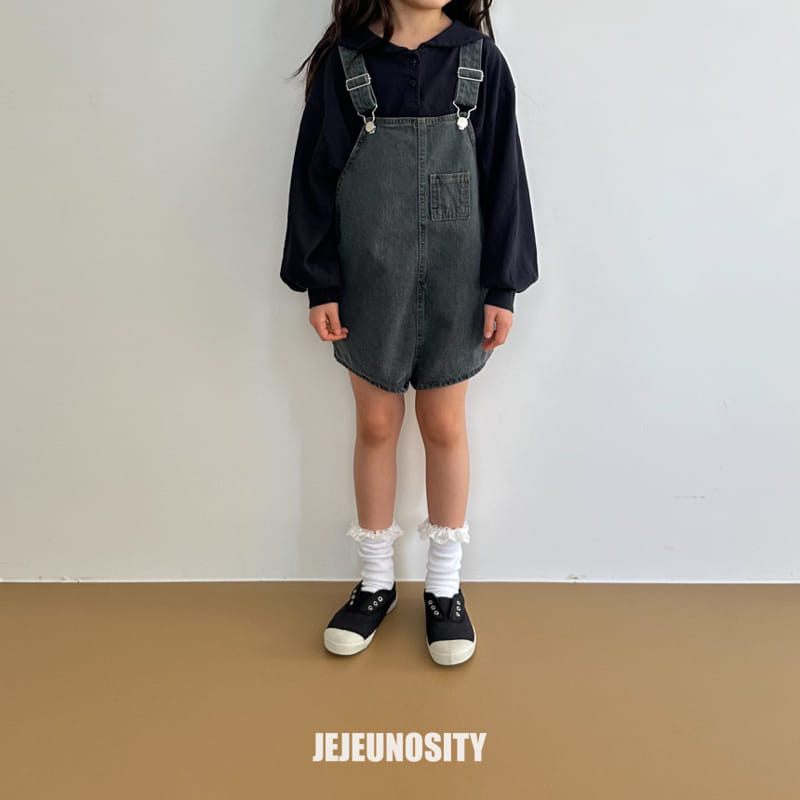 Jejeunosity - Korean Children Fashion - #fashionkids - Very Short Overalls - 7