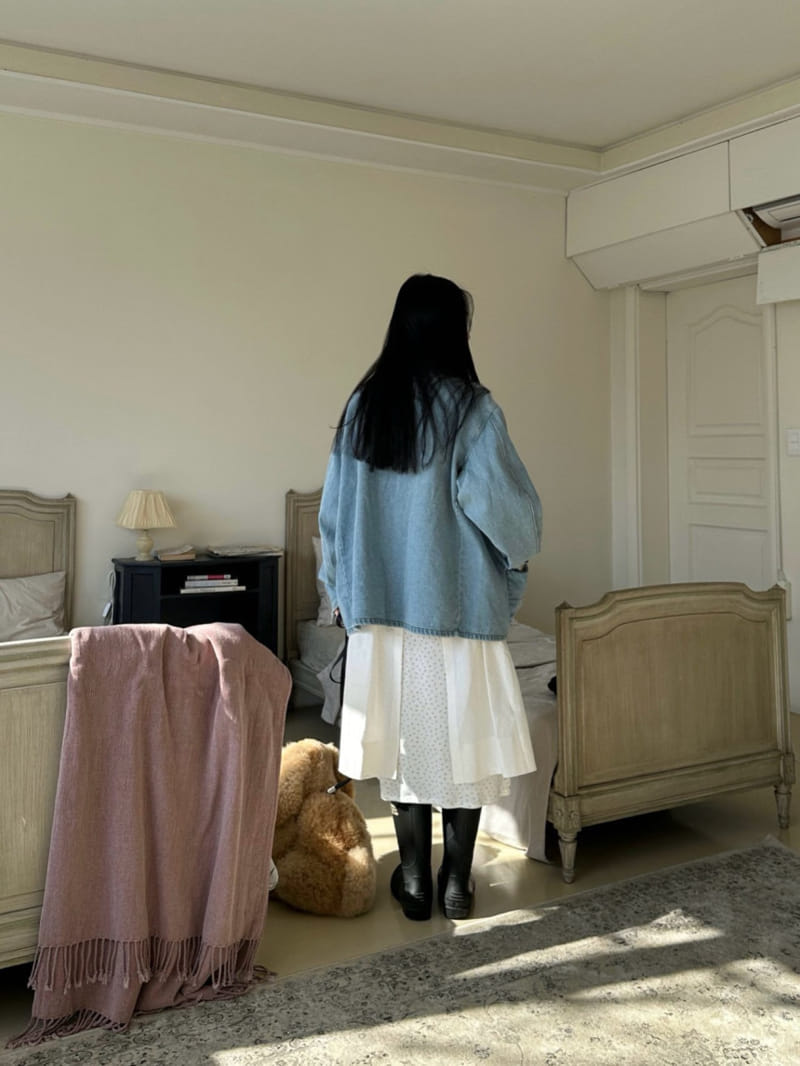 Jejeunosity - Korean Women Fashion - #vintageinspired - Adult Denim Jacket - 5