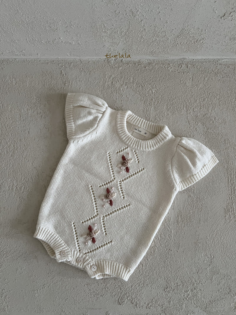 Lala - Korean Baby Fashion - #babyclothing - Flower Body Suit - 2
