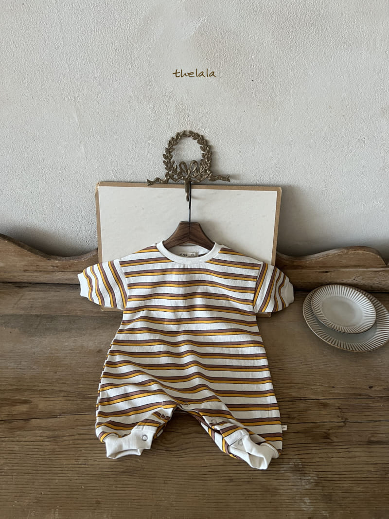 Lala - Korean Baby Fashion - #babyfever - Two Line St Body Suit - 2