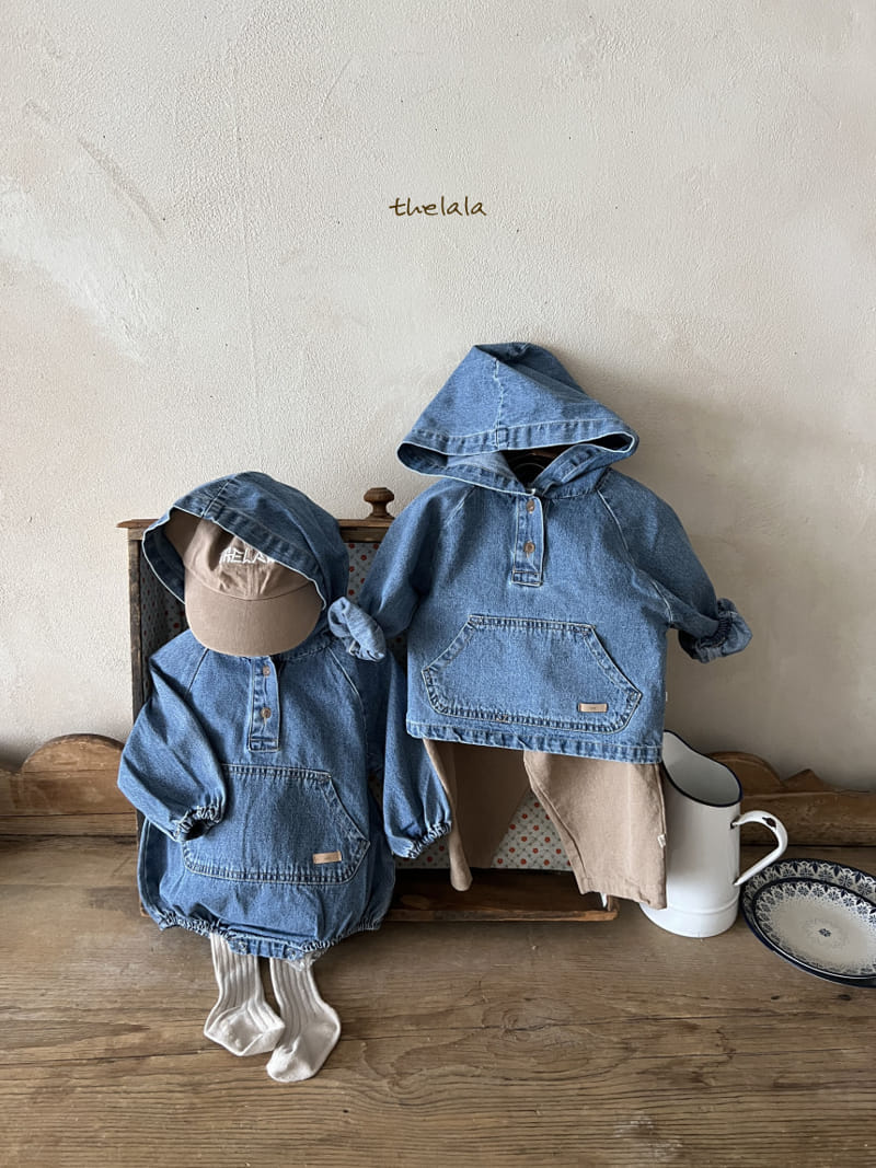 Lala - Korean Baby Fashion - #babylifestyle - Hoody Denim Body Suit - 10