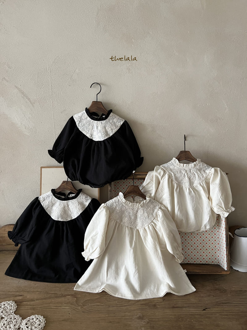 Lala - Korean Baby Fashion - #babyootd - Black Rose Body Suit - 7