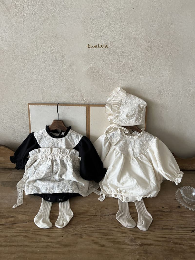 Lala - Korean Baby Fashion - #onlinebabyboutique - Black Rose Body Suit - 11