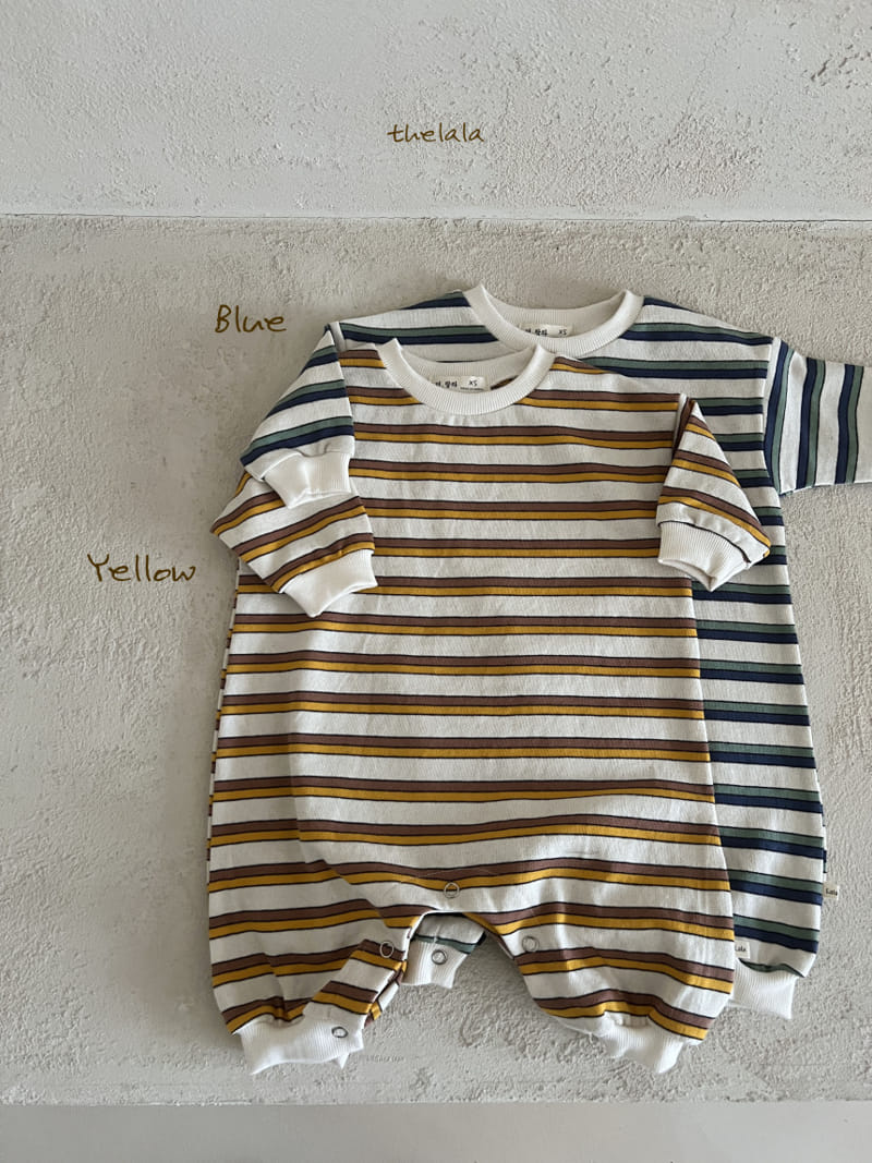 Lala - Korean Baby Fashion - #onlinebabyboutique - Two Line St Body Suit - 10