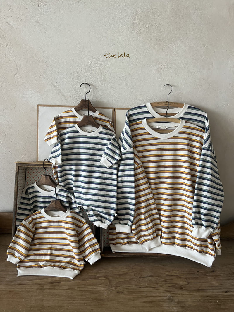 Lala - Korean Women Fashion - #momslook - Mom Two Line St Sweatshirt - 10
