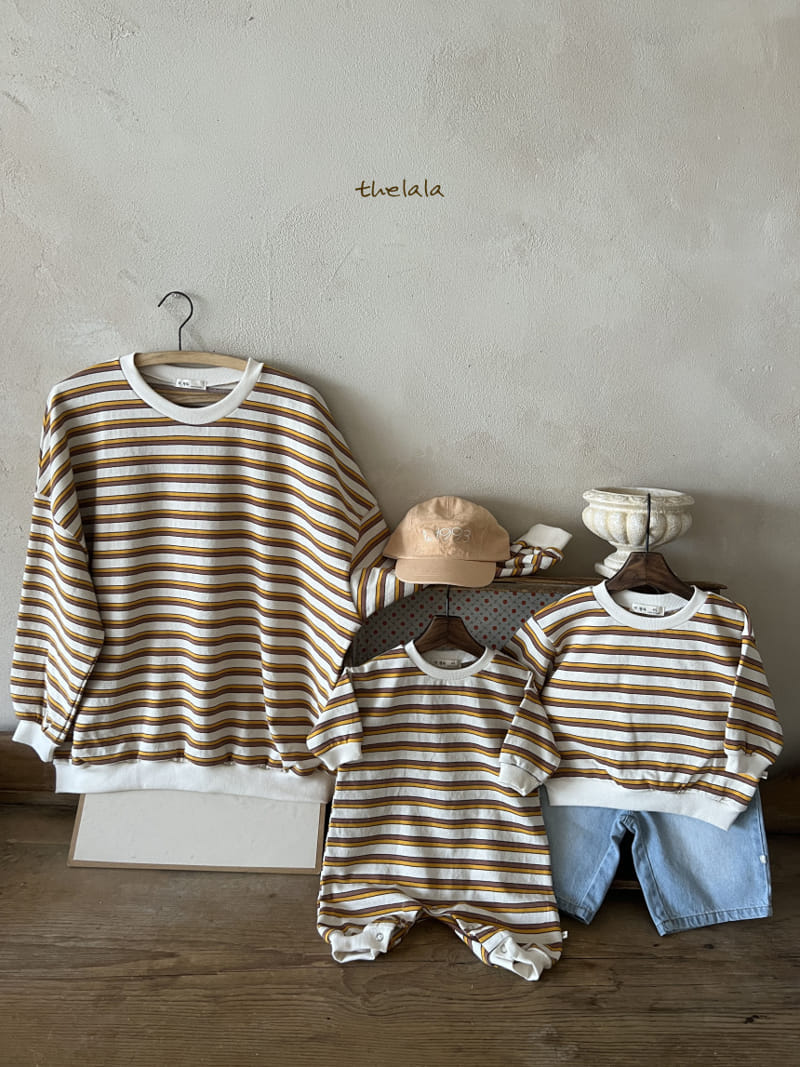 Lala - Korean Women Fashion - #momslook - Mom Two Line St Sweatshirt - 6