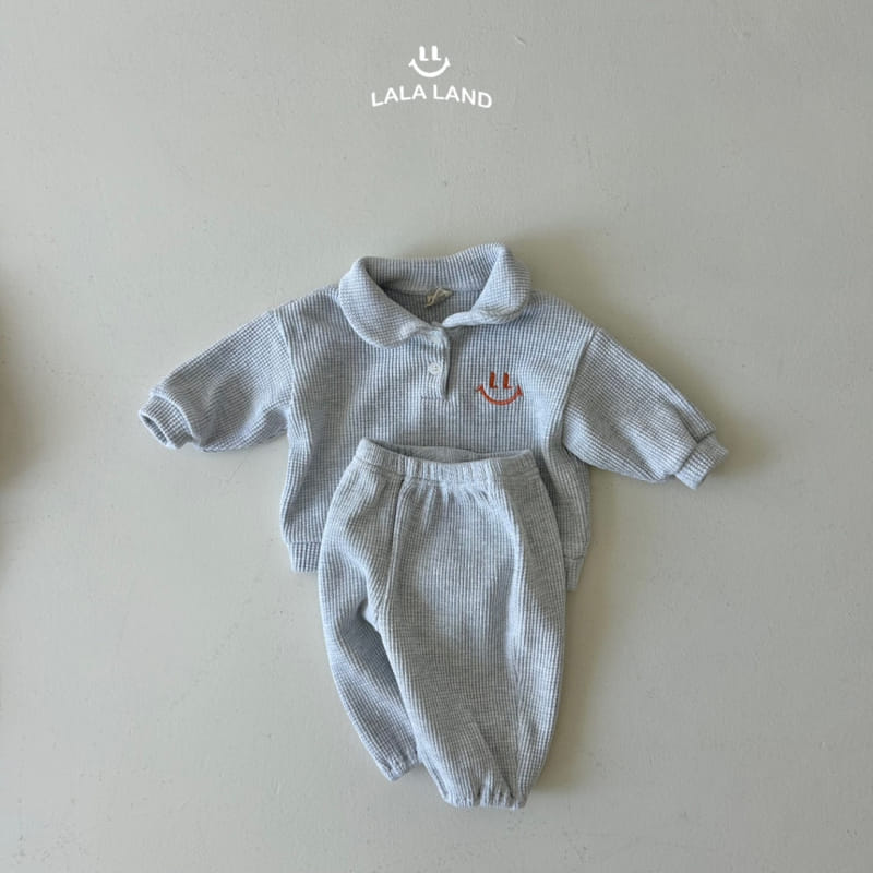Lalaland - Korean Baby Fashion - #babylifestyle - Bebe Waffle Jogger Pants