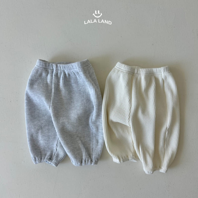 Lalaland - Korean Baby Fashion - #babyootd - Bebe Waffle Jogger Pants - 4