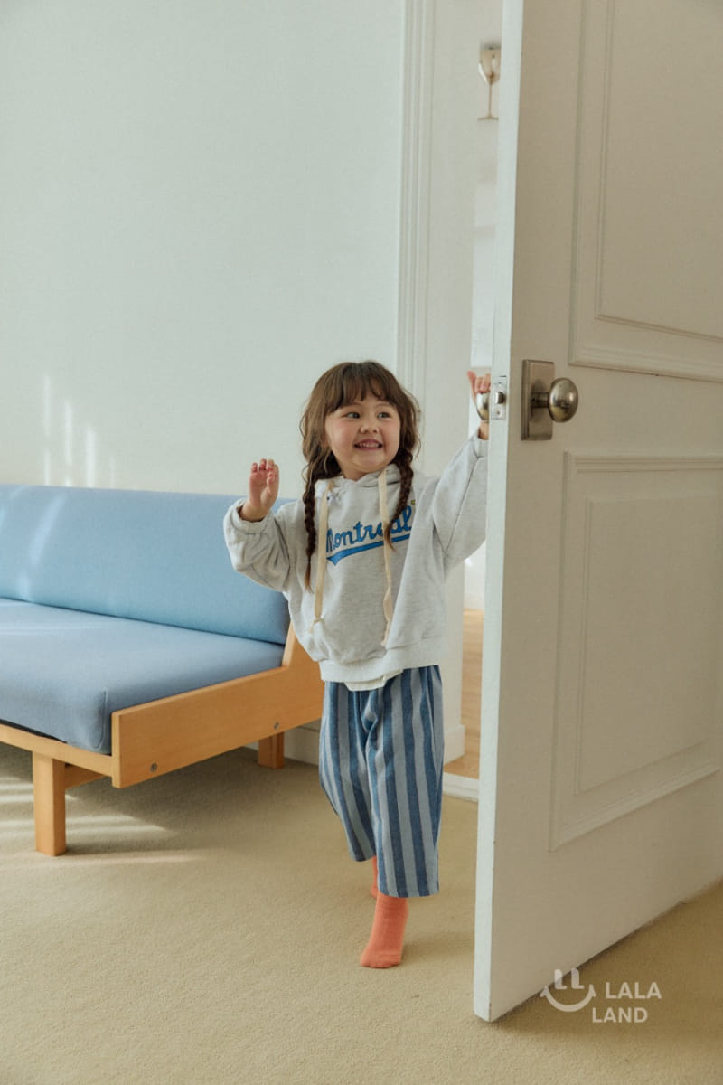 Lalaland - Korean Children Fashion - #designkidswear - Blue Line Denim Pants - 5